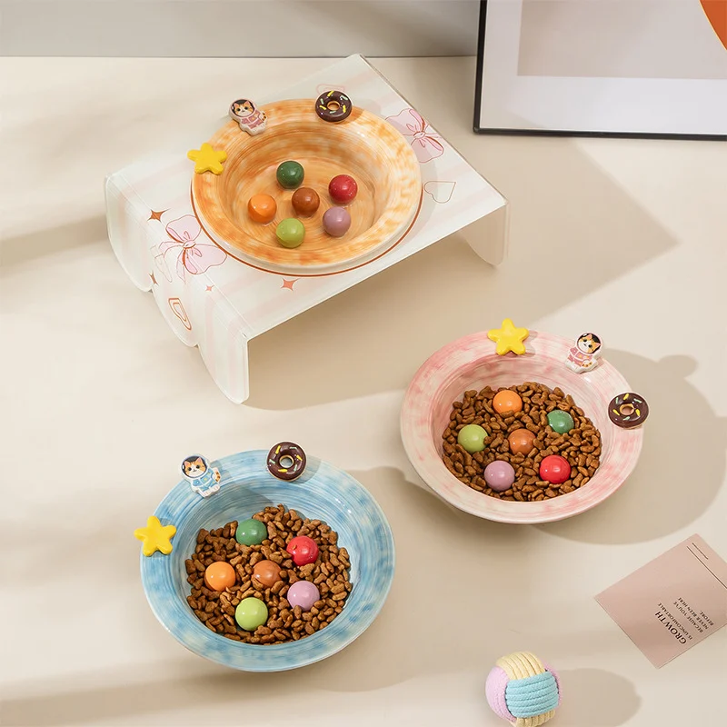 Cartoon-style Creative And Cute Ceramic Pet Bowl — image 4
