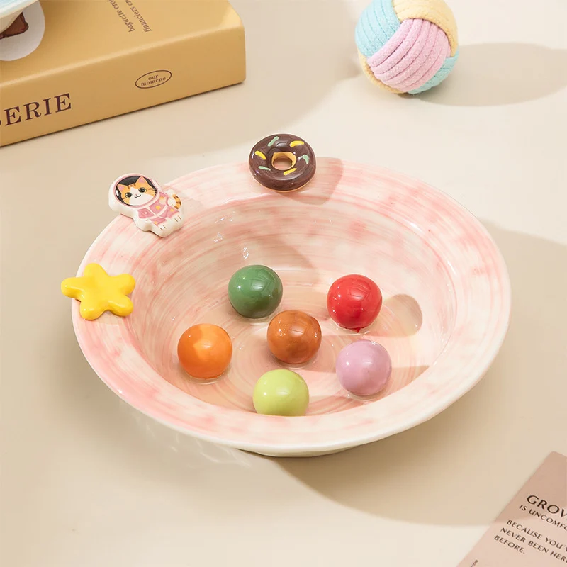 Cartoon-style Creative And Cute Ceramic Pet Bowl — image 2