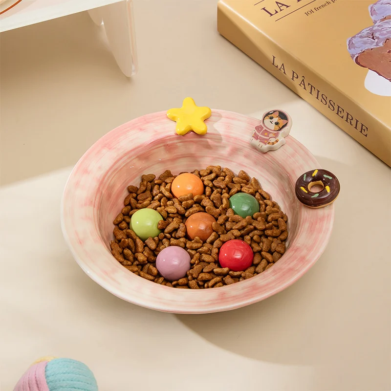 Cartoon-style Creative And Cute Ceramic Pet Bowl — image 7