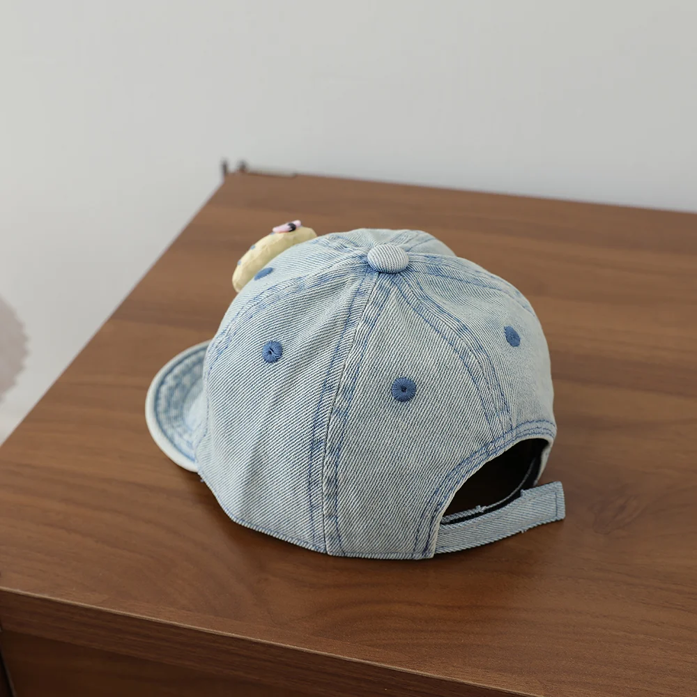 Cartoon Three-dimensional Penguin Children's Cowboy Baseball Cap - Washed Soft Brim… — image 2