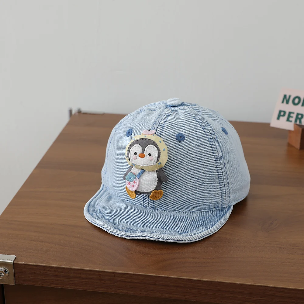 Cartoon Three-dimensional Penguin Children's Cowboy Baseball Cap - Washed Soft Brim… — image 5