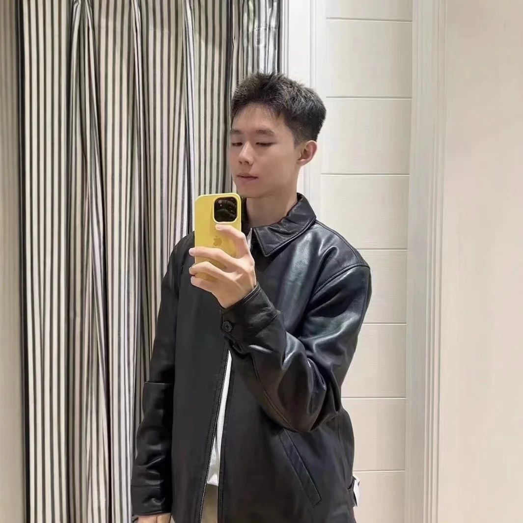 Casual Baseball Biker Jacket For Men — image 3