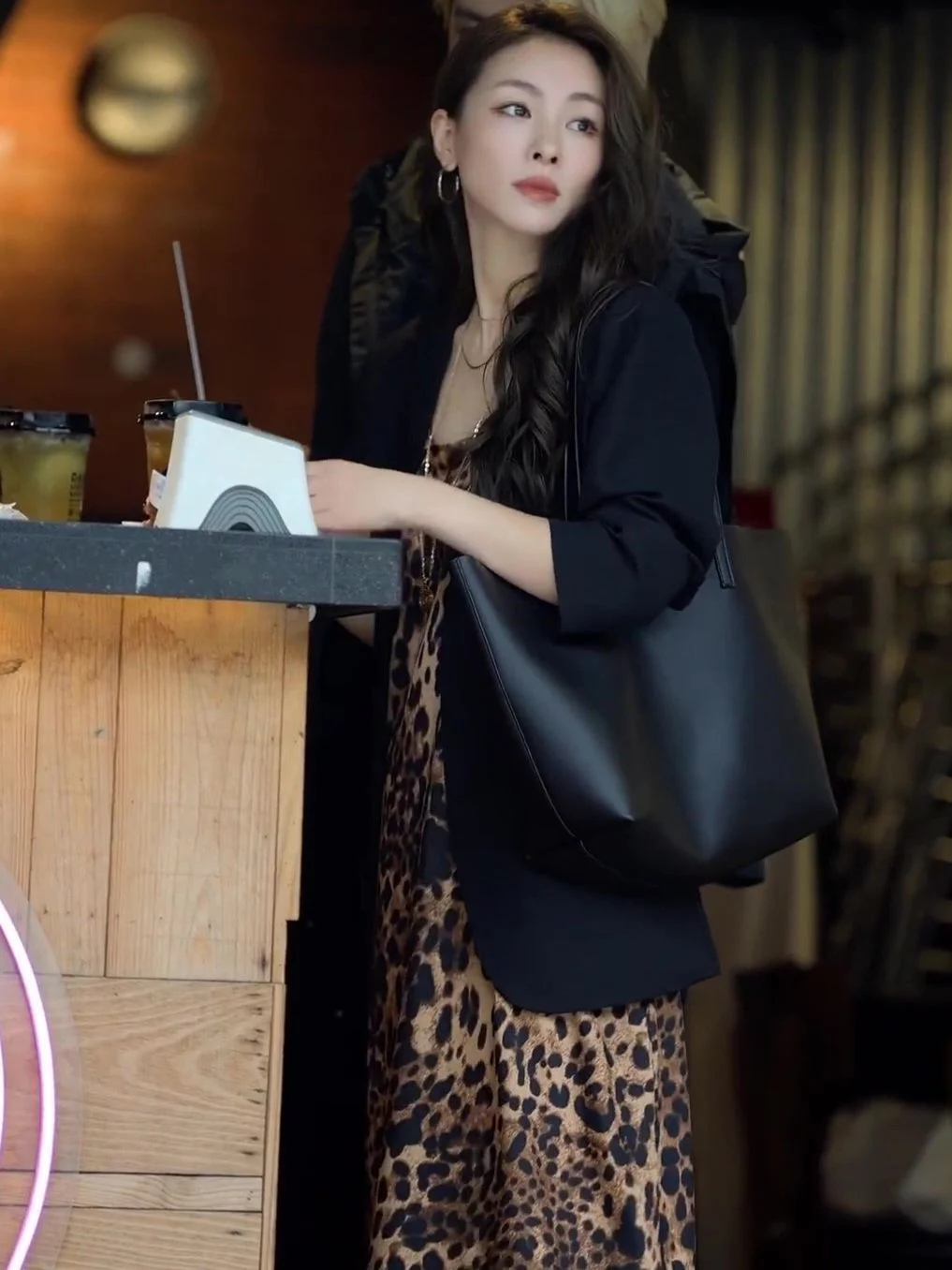 Casual Blazer And Leopard-print Dress Two-piece Set — image 5