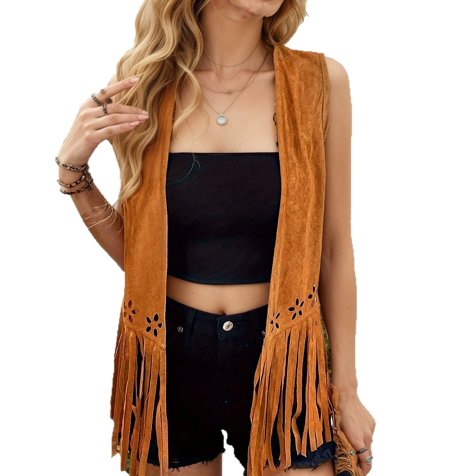 Casual Fashionable And Elegant Mid-length Cardigan Vest — image 4