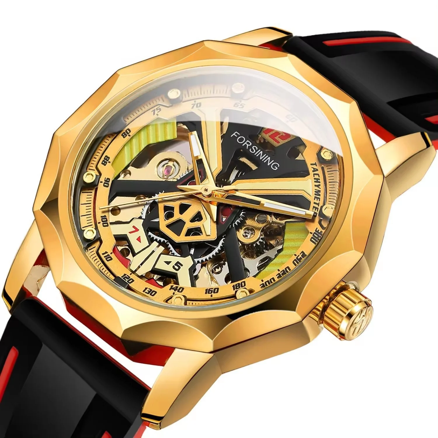 Casual Hollow-out Waterproof Manual Mechanical Watch — image 4