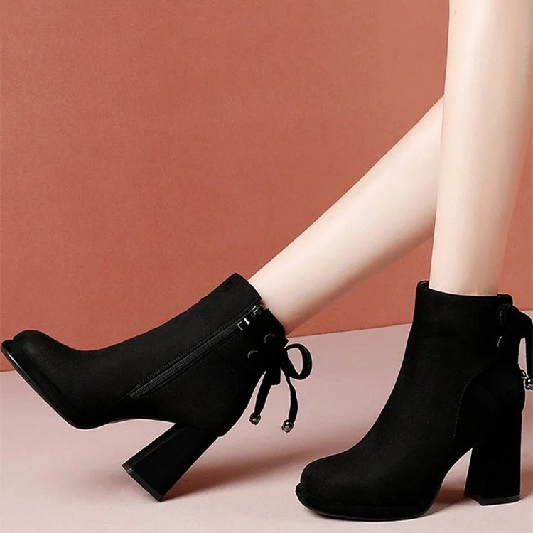 Casual Lace-up British-style Women's Boots — image 3