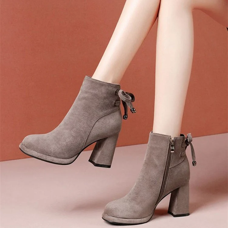 Casual Lace-up British-style Women's Boots — image 2