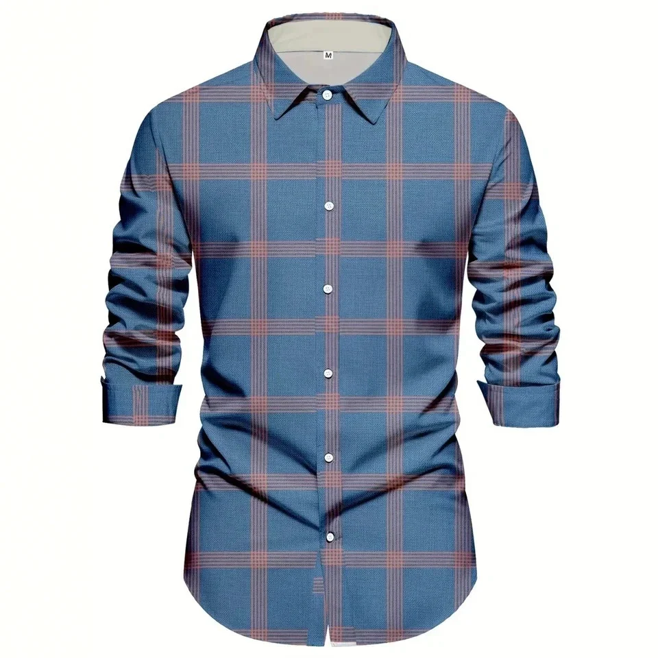 Casual Long-sleeve Stretch-fabric Business Mens Shirt — image 4