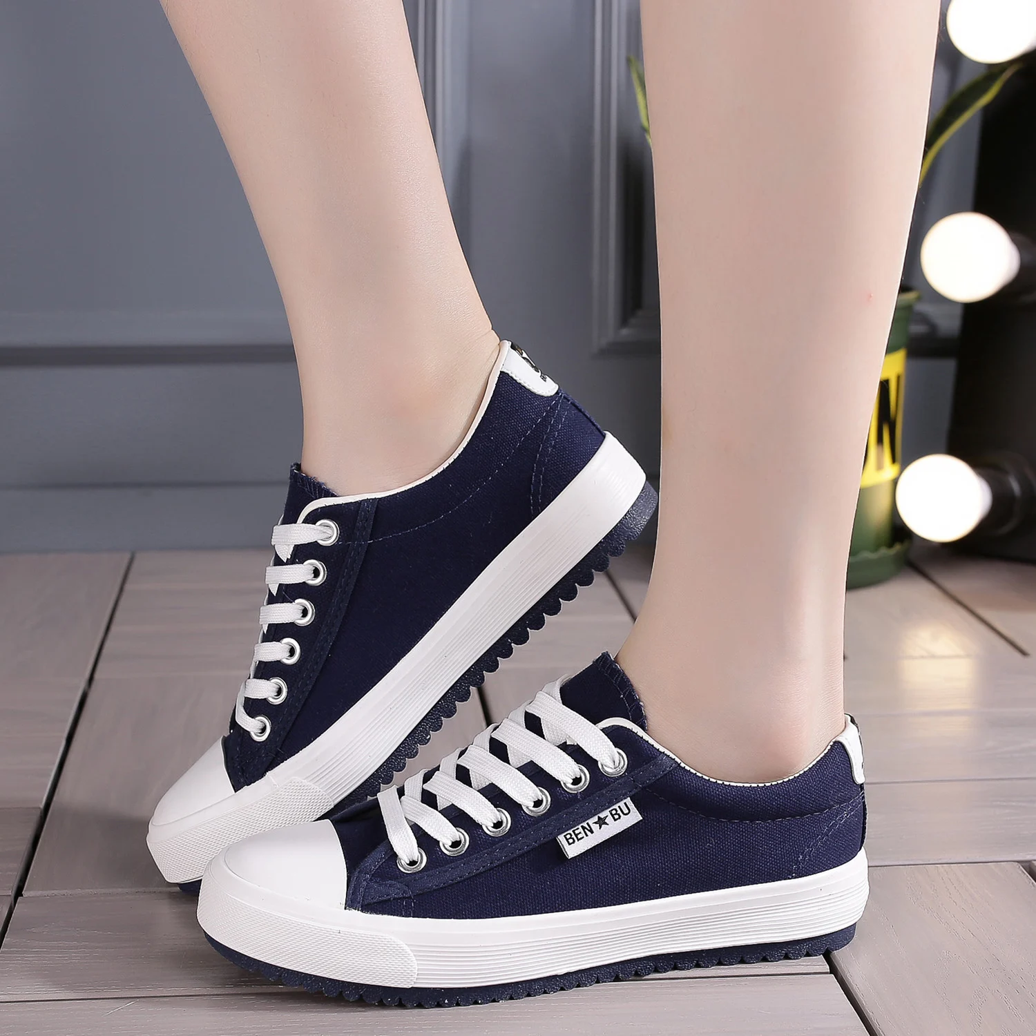 Casual Low-top Canvas Shoes, Lightweight And Flatstylish Unisex Design — image 5