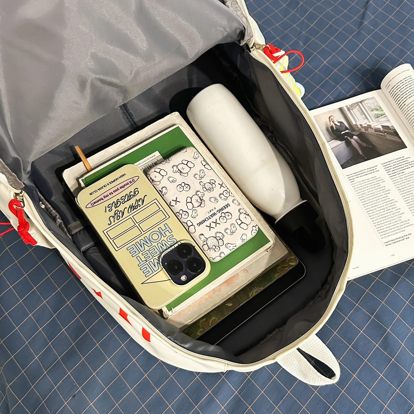 Casual Versatile Backpack With Letter Print — image 4