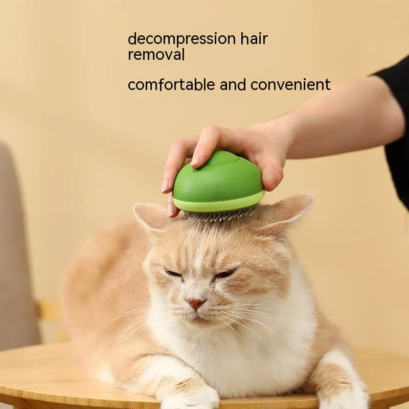 Cat Brush Hair Remover Cleaning Avocado Shaped Dog Grooming Tool Pet Combs Stainless… — image 6