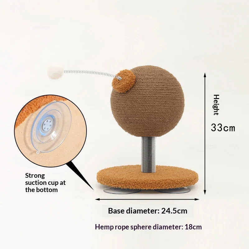 Cat Climbing Frame And Scratching Board Combo With Durable Hemp Rope,… — image 9