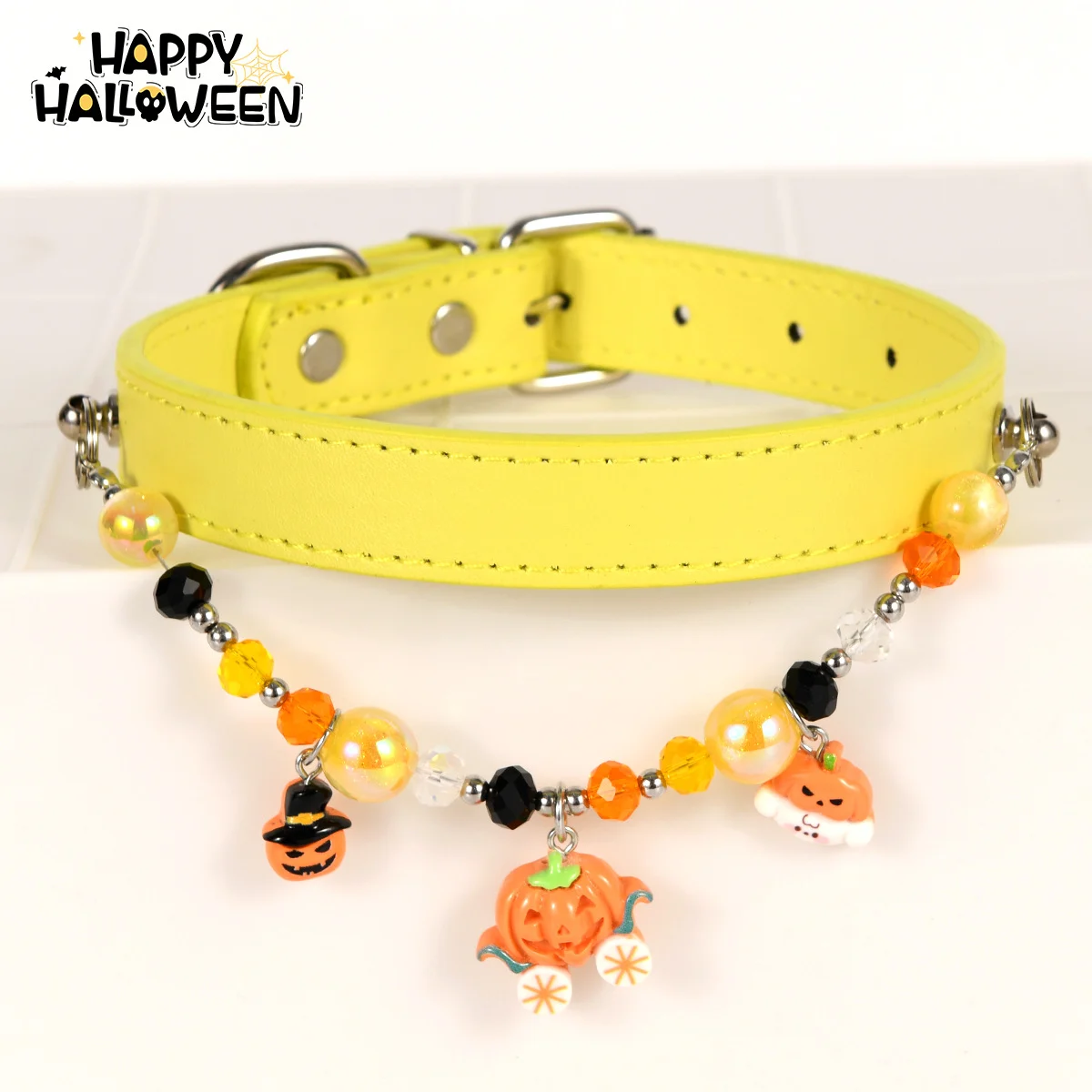 Cat Collar Niche Accessory Halloween Necklace With Beaded Embellishments — image 7
