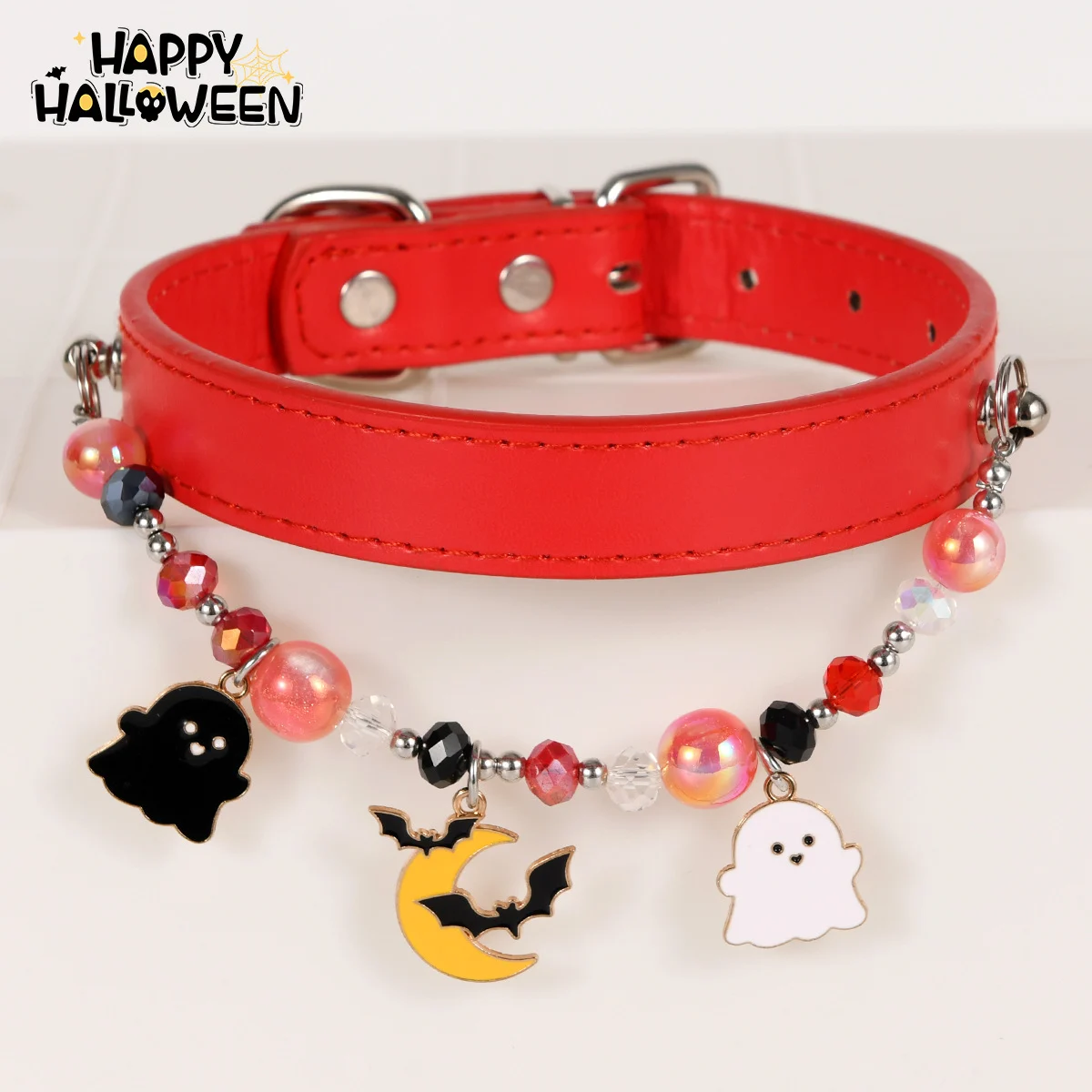 Cat Collar Niche Accessory Halloween Necklace With Beaded Embellishments — image 13