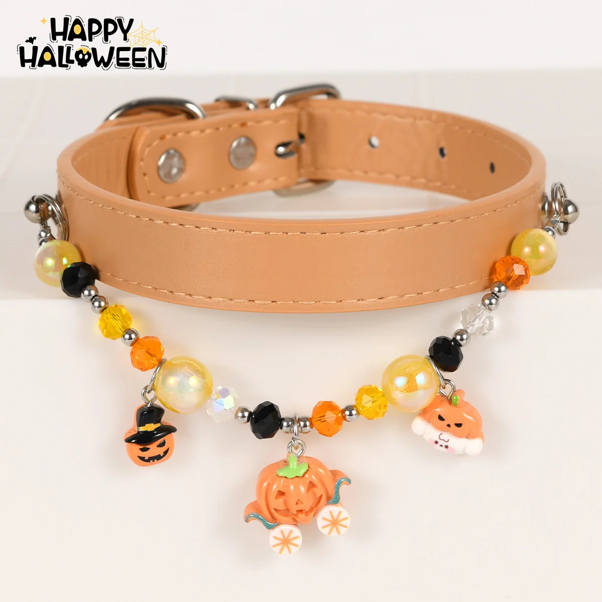 Cat Collar Niche Accessory Halloween Necklace With Beaded Embellishments — image 3