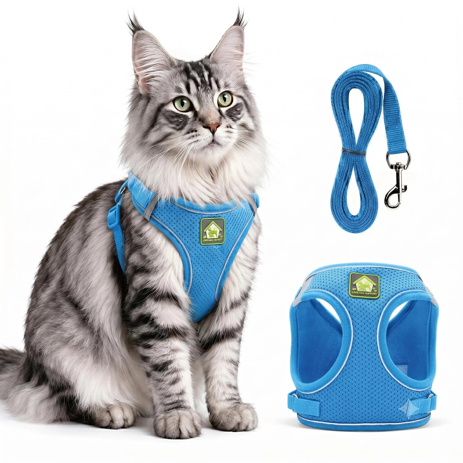 Cat Harness And Leash, Escape Proof Adjustable Vest For Cats, Breathable Reflective… — image 6