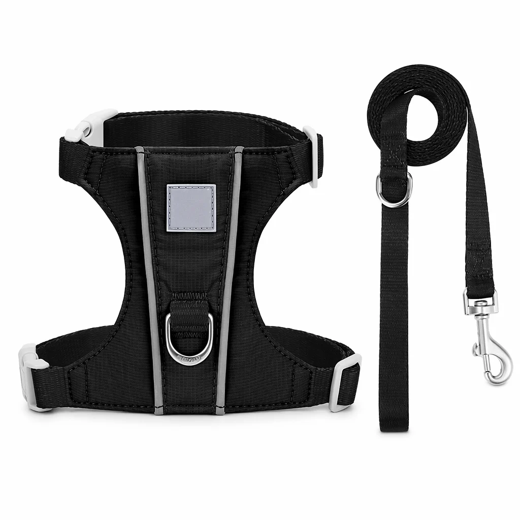Cat Harness And Leash Set With Reflective Strips, Escape Proof Adjustable Vest,… — variant image
