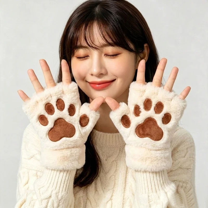 Cat-paw Hand Warmer Heated Fingered Gloves — image 6