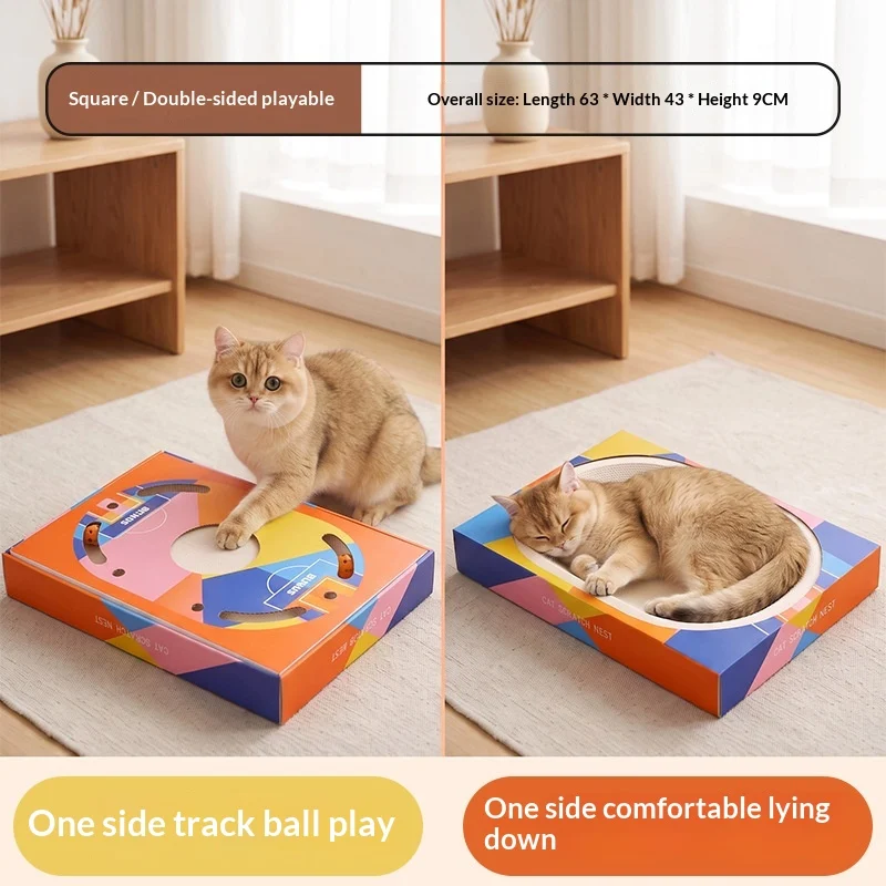 Cat Scratcher And Bed Combo, White Cardboard, Highly Durable With Minimal Shedding,… — image 12
