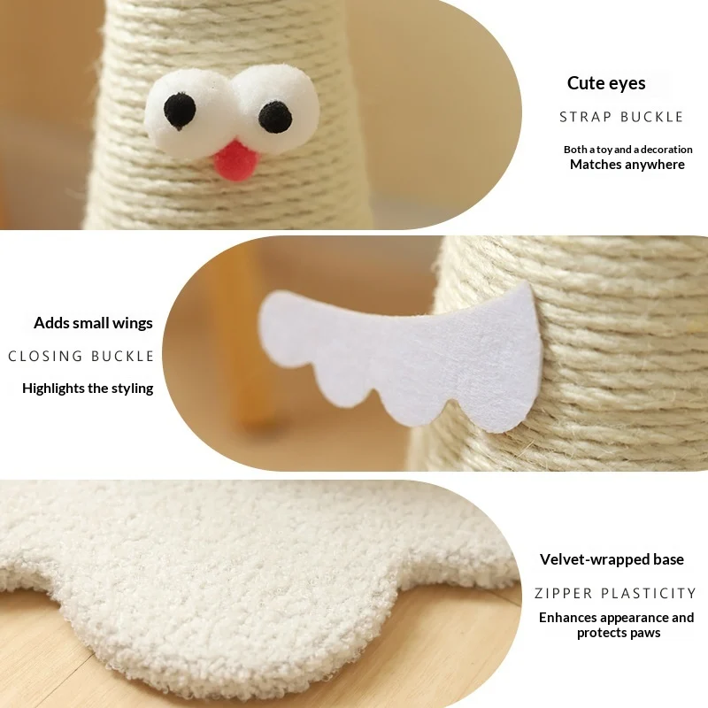 Cat Scratching Board, Vertical, Durable, Not Easy To Shed, Hemp Rope Post,… — image 10