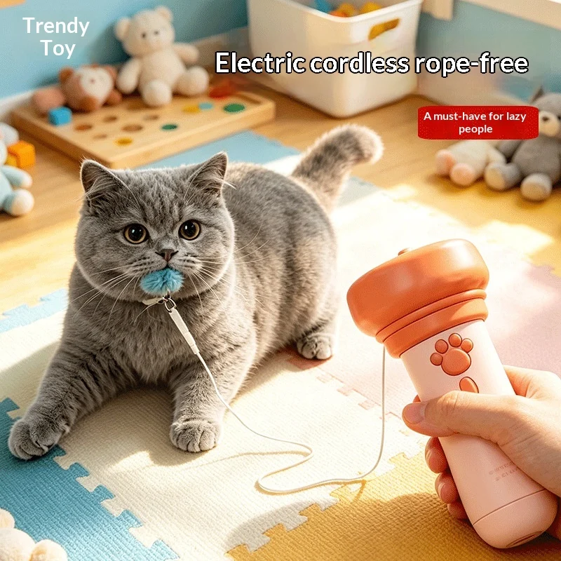 Cat Teaser Toy Electric Fishing Rod — image 8