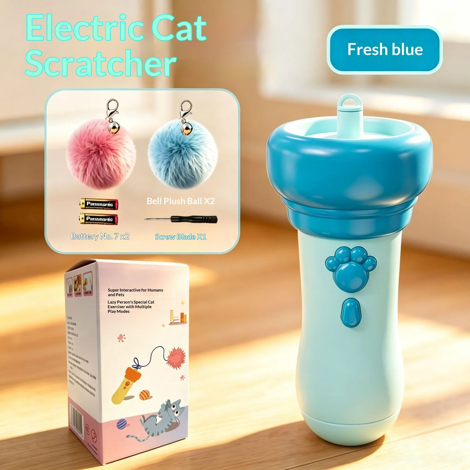 Cat Teaser Toy Electric Fishing Rod — image 4