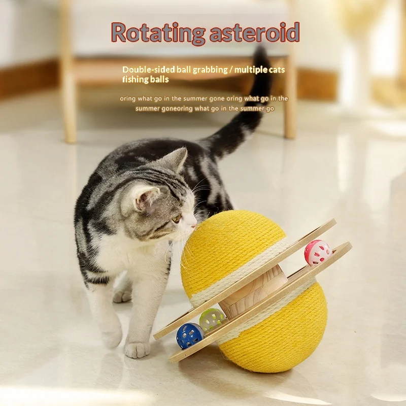 Cat Toy Scratching Ball That Doesn't Shed Easily, Spinning Bell Ball,… — image 5