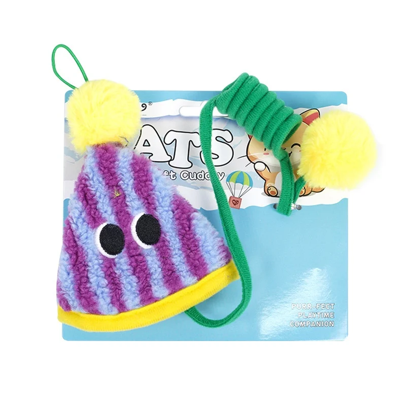 Cat Toy Swing Door-mounted Fuzzy Ball Elastic Cord — variant image