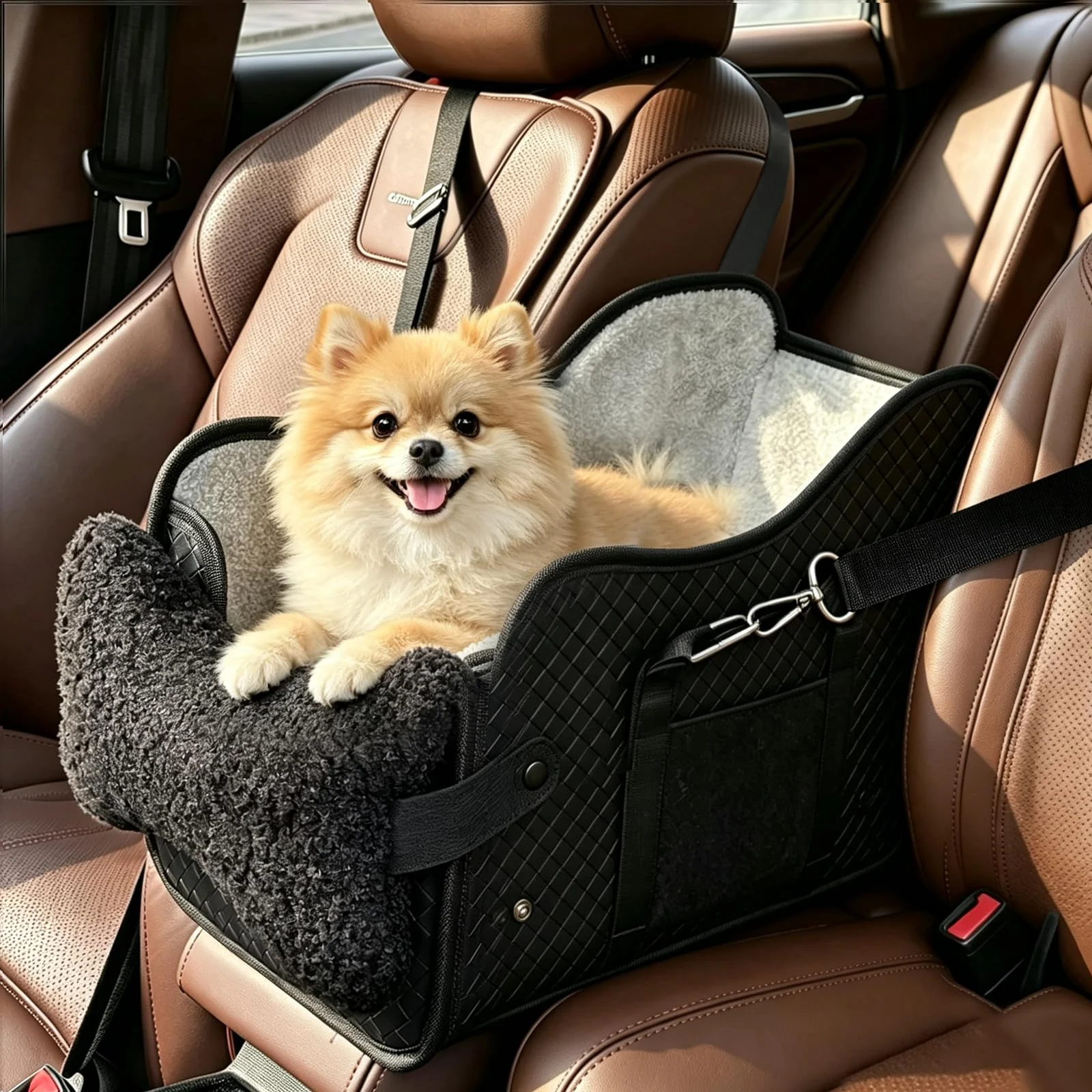 Center Console Dog Car Seat For Small Dogs, Booster To 15lbs Portable Puppy With… — image 5