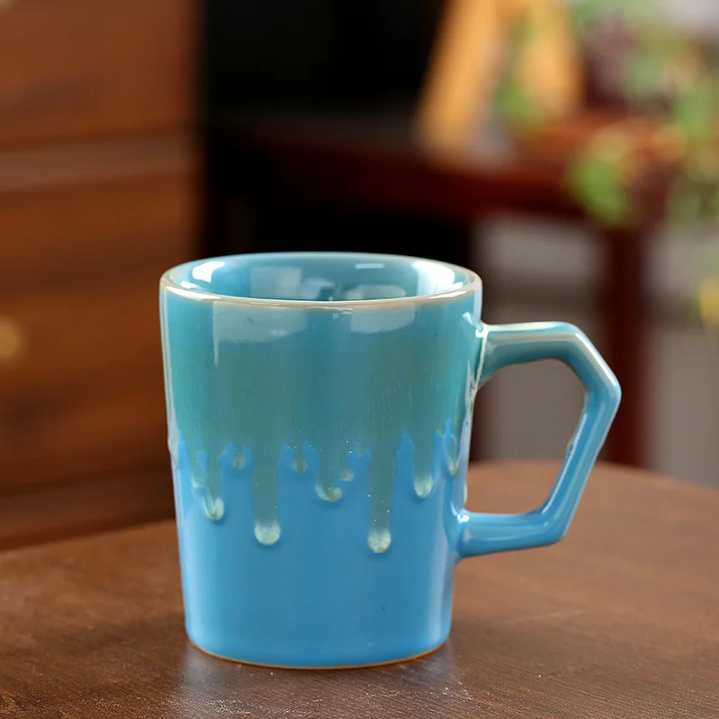 Ceramic Coffee Cup 300 Ml Kilnflowing Glaze Mug Drinking — image 1