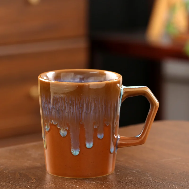 Ceramic Coffee Cup 300 Ml Kilnflowing Glaze Mug Drinking — image 4