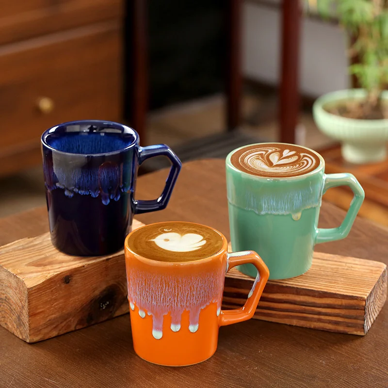 Ceramic Coffee Cup 300 Ml Kilnflowing Glaze Mug Drinking — image 9