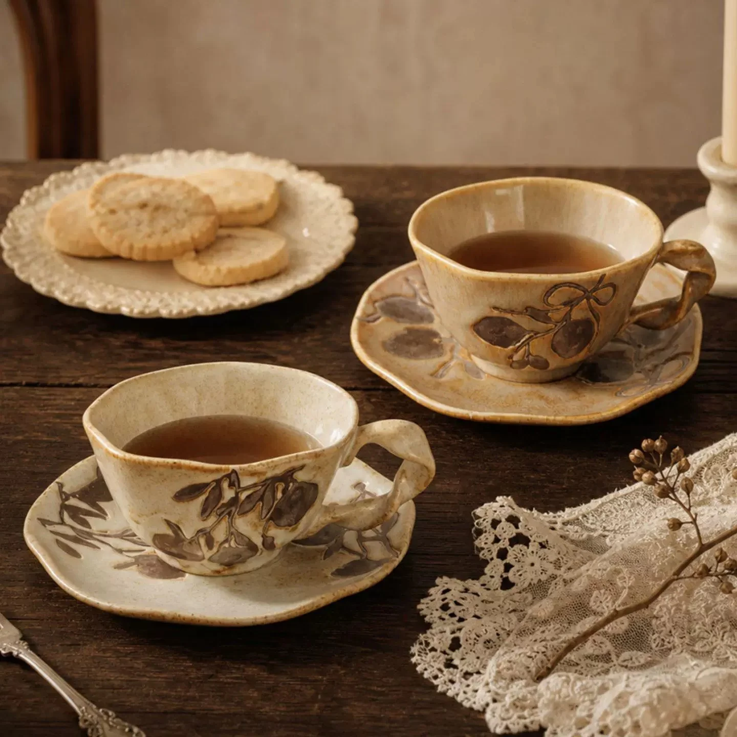 Ceramic Coffee Cup Set With Kiln Underglaze Colors — image 4
