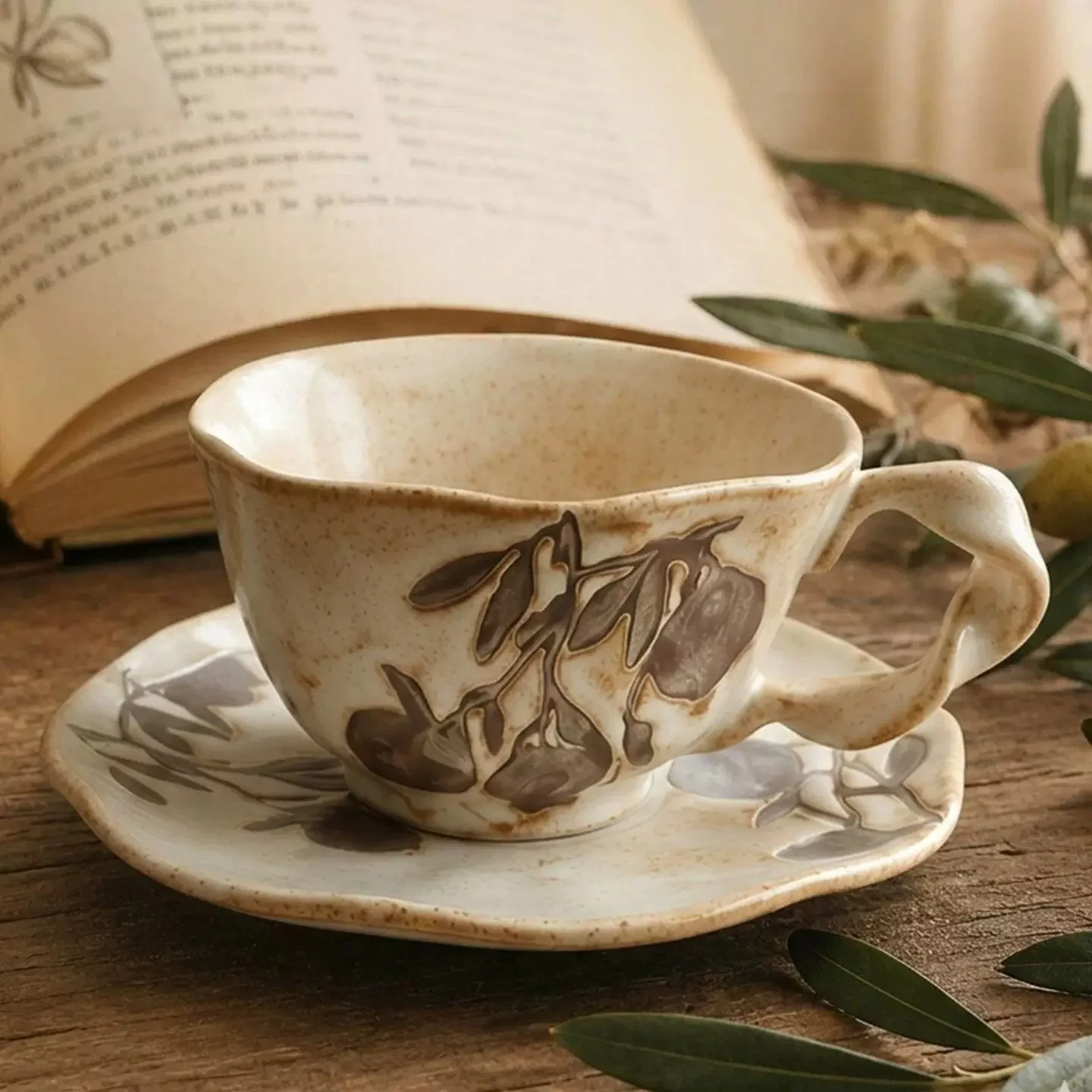 Ceramic Coffee Cup Set With Kiln Underglaze Colors — image 5