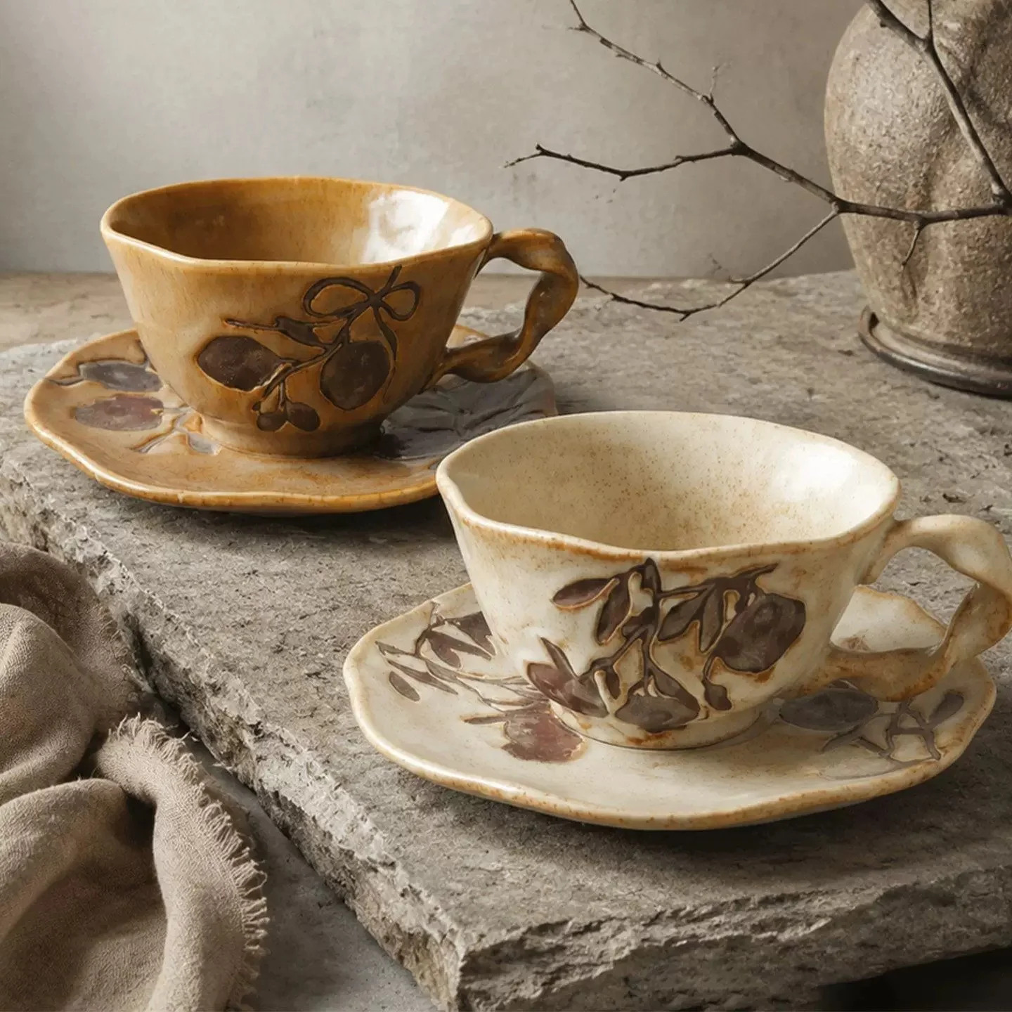 Ceramic Coffee Cup Set With Kiln Underglaze Colors — image 6