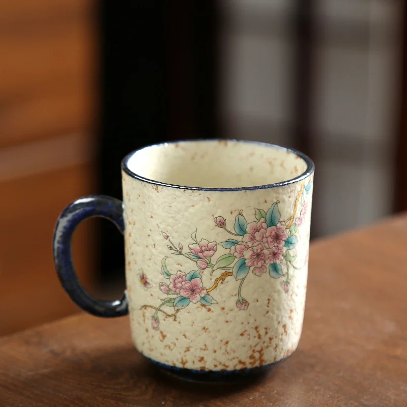 Ceramic Fire-rim Caramel-glazed Coffee Cup Water — image 3