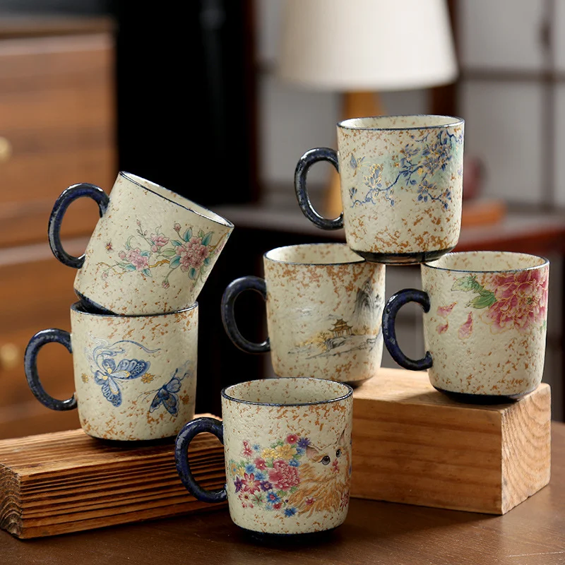 Ceramic Fire-rim Caramel-glazed Coffee Cup Water — image 8