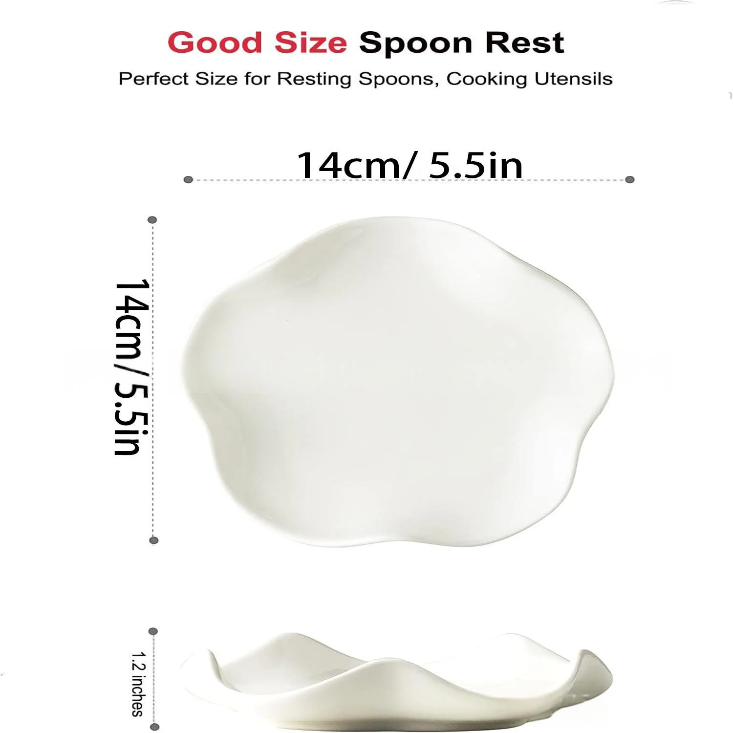 Ceramic Spoon Holder Multi-purpose Storage Tray — image 5