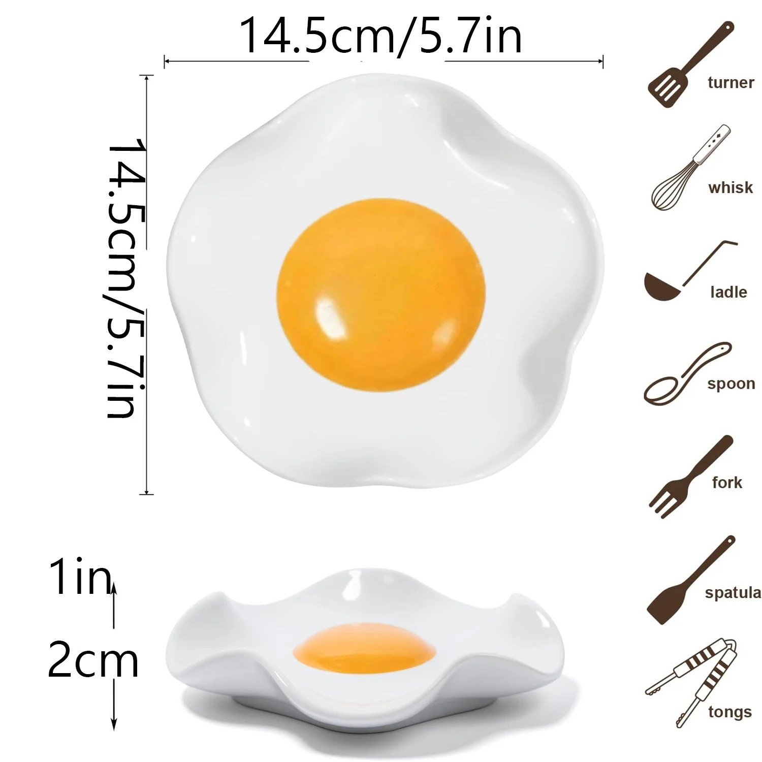 Ceramic Spoon Holder Multi-purpose Storage Tray — image 12