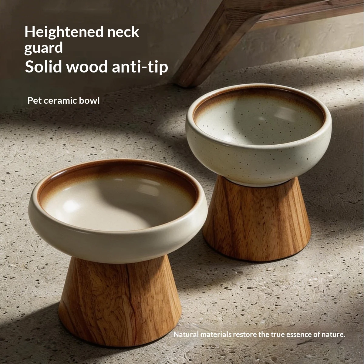 Ceramic Wide-mouth Cat Food Dish Dog Bowl — image 6