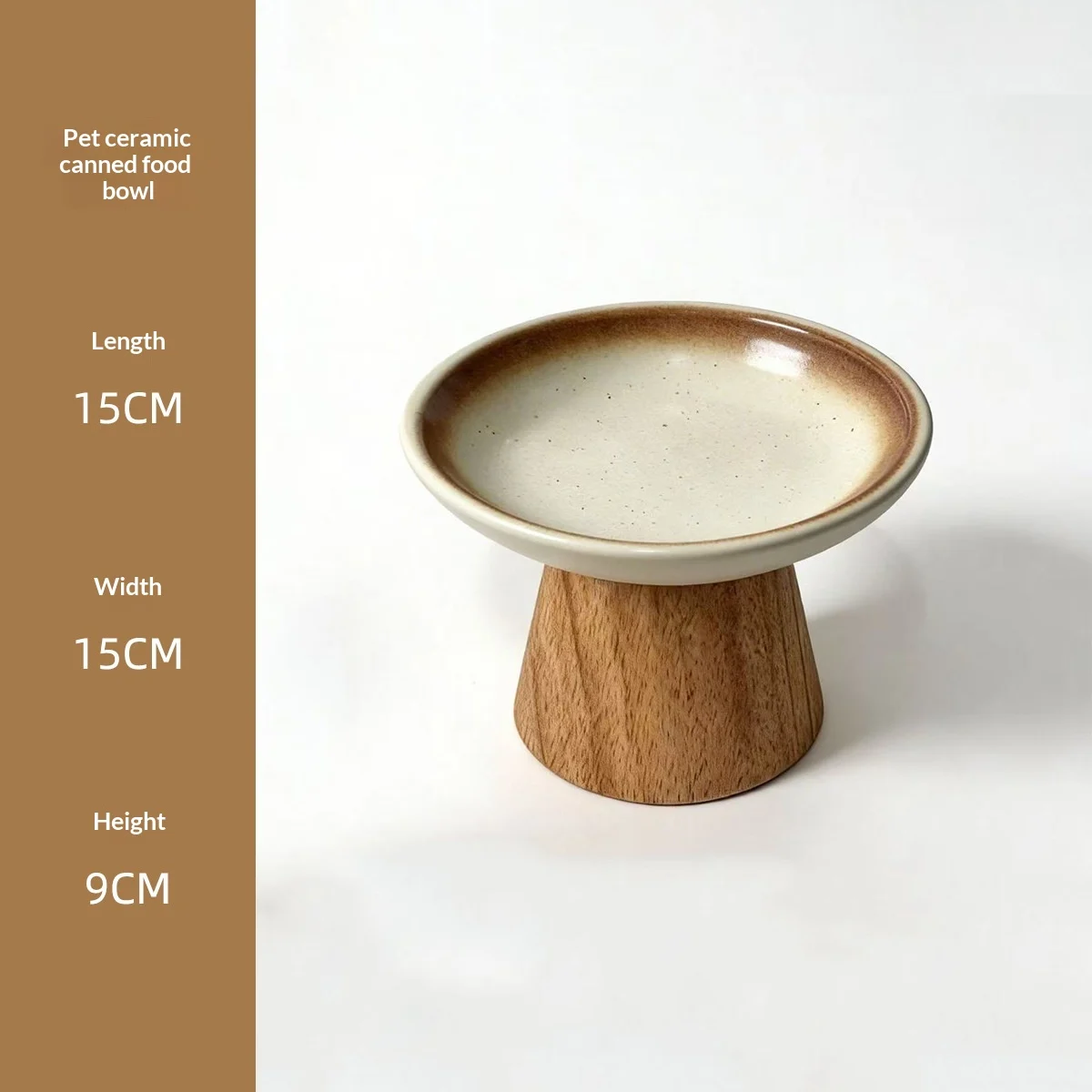 Ceramic Wide-mouth Cat Food Dish Dog Bowl — image 4
