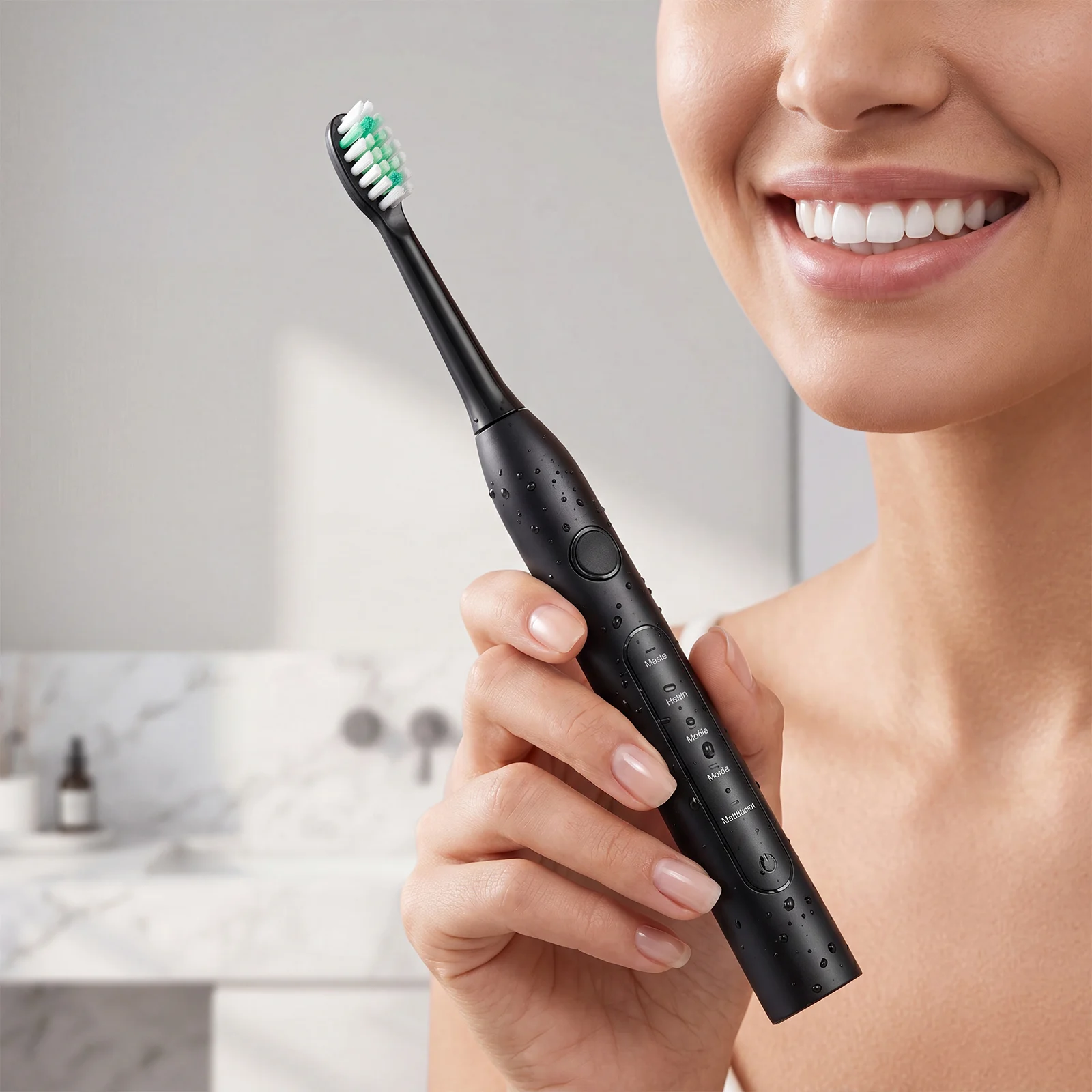 CH-926 Electric Toothbrush Black 2 Brush Heads — image 3