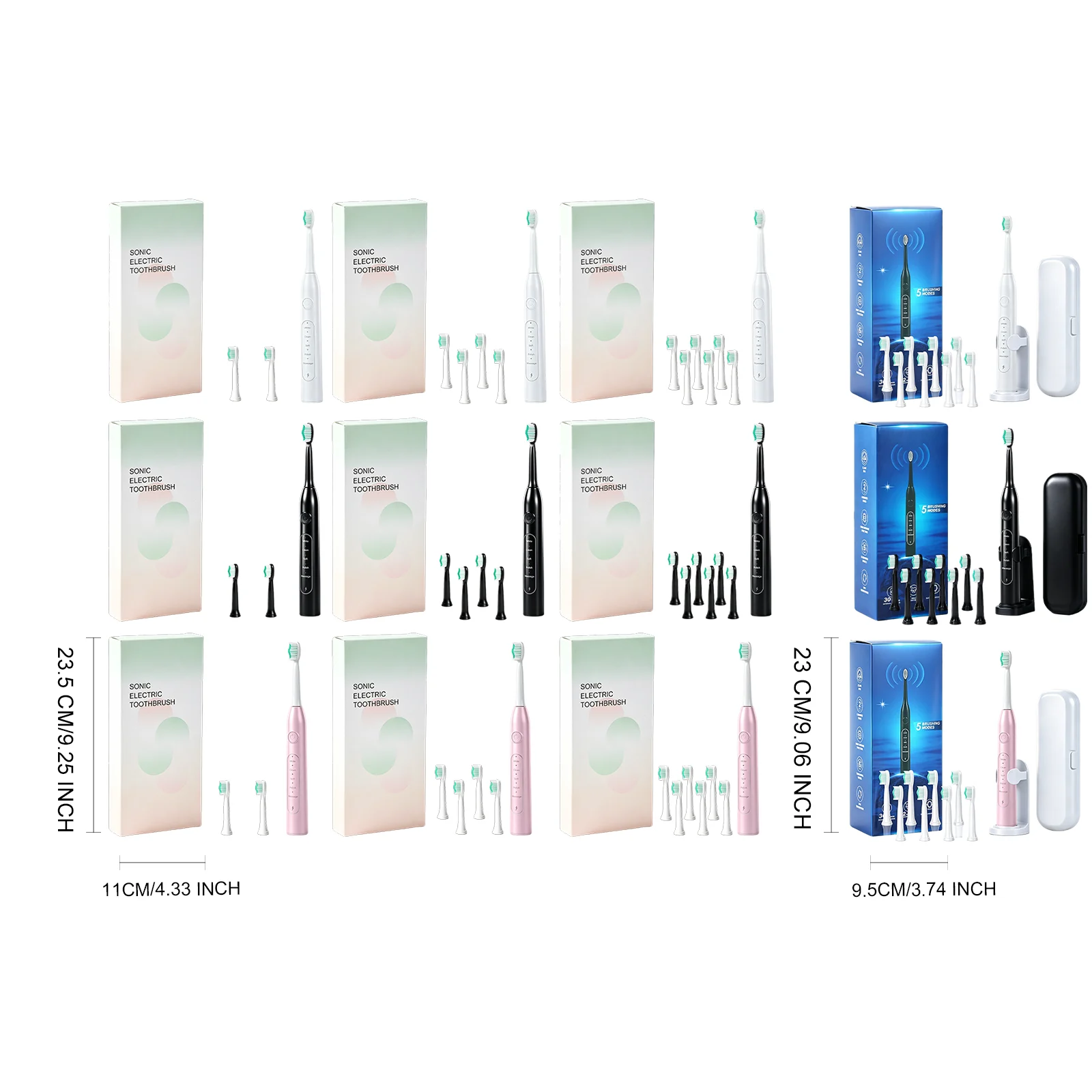 CH-926 Electric Toothbrush White 2 Brush Heads — image 4