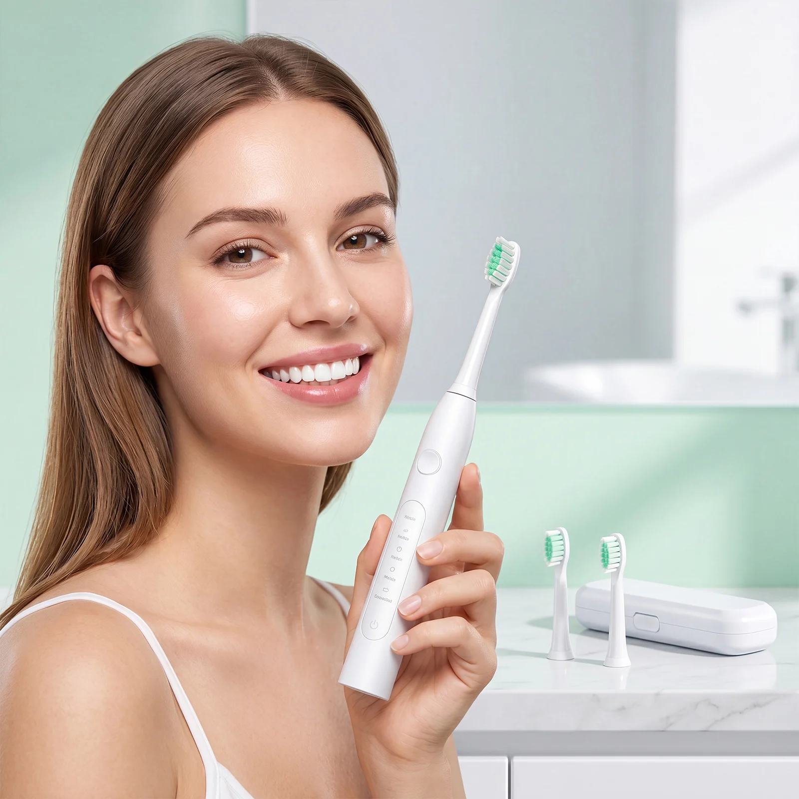 CH-926 Electric Toothbrush White 2 Brush Heads — image 3