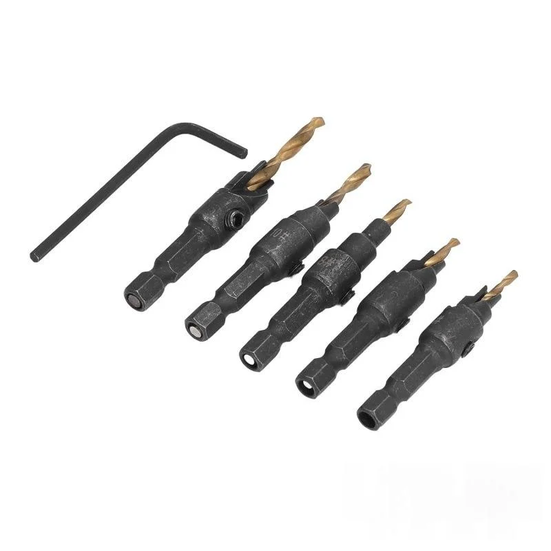 Chamfer-adjustable Titanium-coated Drill Bit — image 4