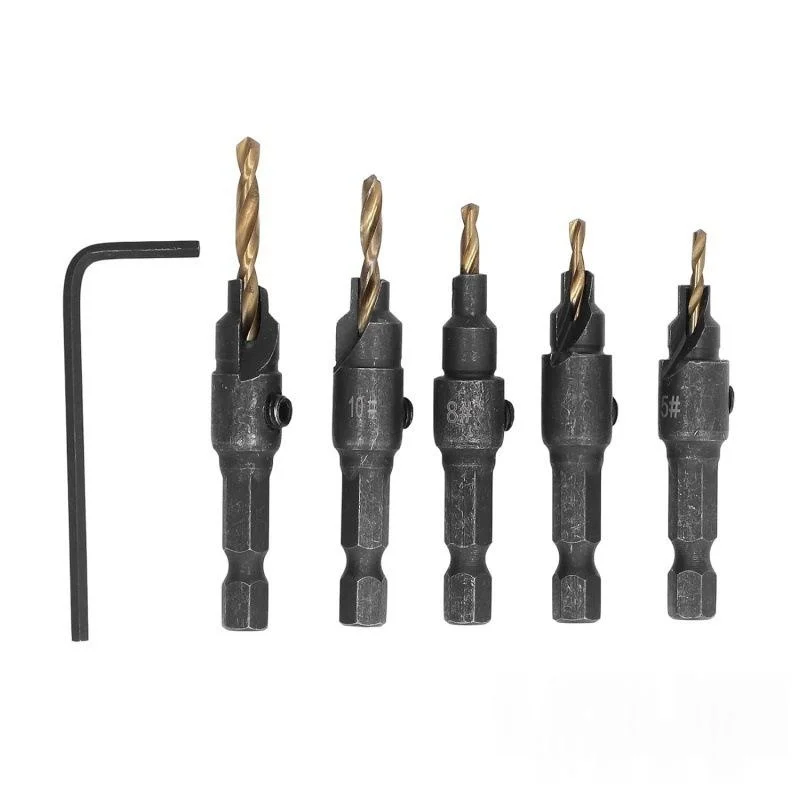 Chamfer-adjustable Titanium-coated Drill Bit — image 1