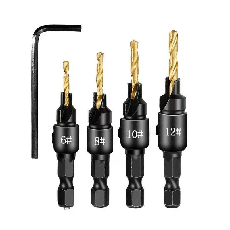 Chamfer-adjustable Titanium-coated Drill Bit — image 9
