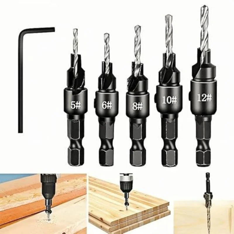 Chamfer-adjustable Titanium-coated Drill Bit — image 8