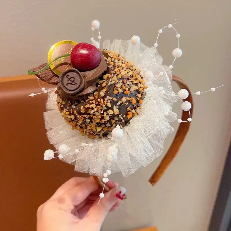 Cherry Cake Style Lace Hair Clip — variant image