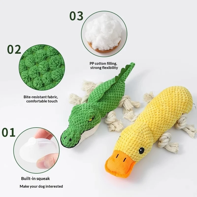 Chewing And Teeth-cleaning Plush Pet Toy With Sound — image 6